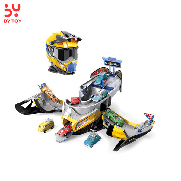 Transformable Helmet Racing Track Set