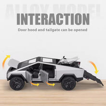 Tesla Cyber Truck 1 : 24 Diecast With Bike and Station