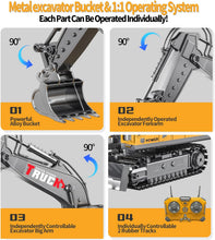 17 Channel High Power Remote Control Excavator 2.4 Ghz