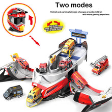 Transformable Helmet Racing Track Set