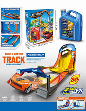 Fuel Gas Can Track Set With 2 Metal Cars