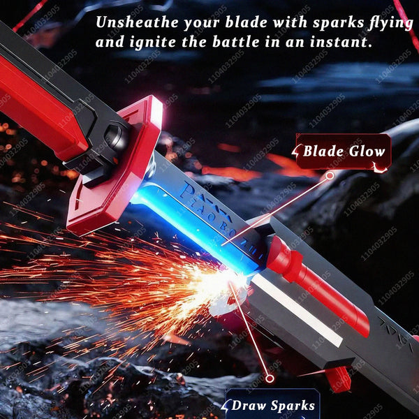 Anime RGB Katana Sword with Smoke & Spark Effect