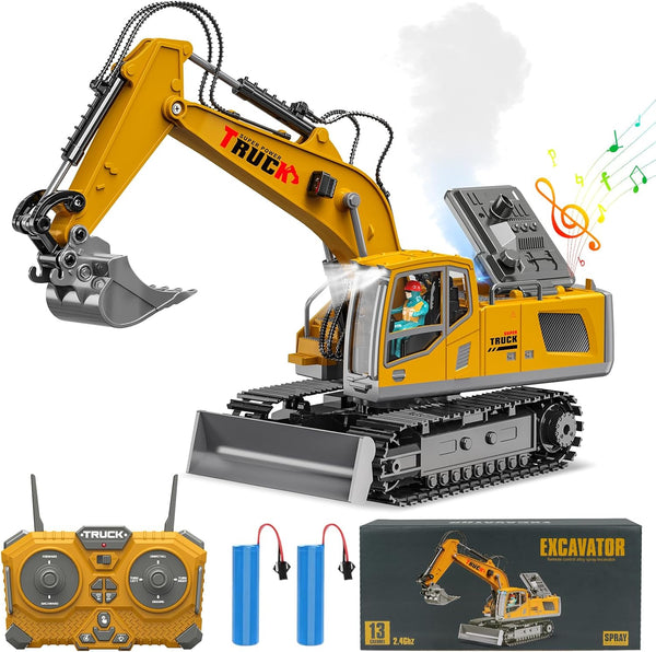17 Channel High Power Remote Control Excavator 2.4 Ghz