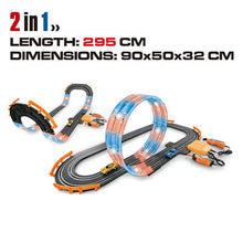 2 in 1 Remote Control High Speed Track With Lights