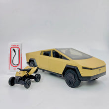 Tesla Cyber Truck 1 : 24 Diecast With Bike and Station