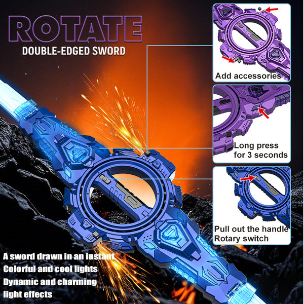 Spiral Sword With Spark Effect