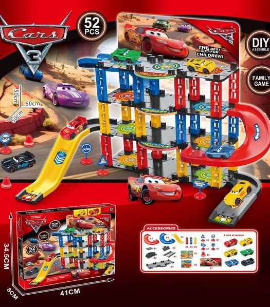 52 Pcs DIY Cars Parking Track