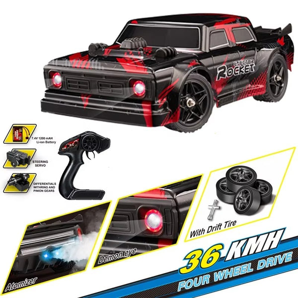 36km/h 4WD Ejector Rocket Spray RC Drift 1:16